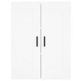 Armoires murales 2 pcs blanc bois d'ingénierie