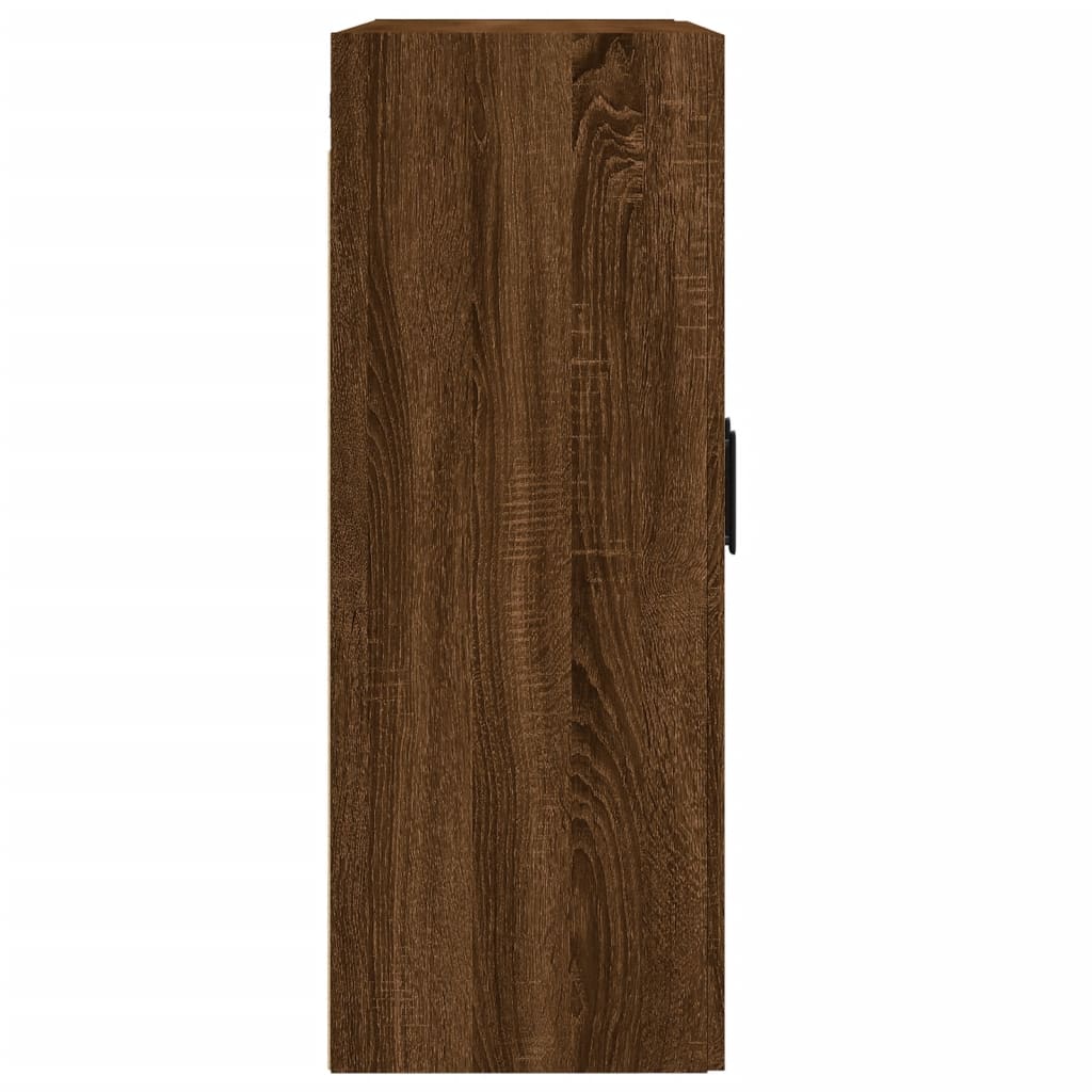 Armoires murales 2 pcs chêne marron bois d'ingénierie