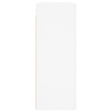 Armoires murales 2 pcs blanc bois d'ingénierie