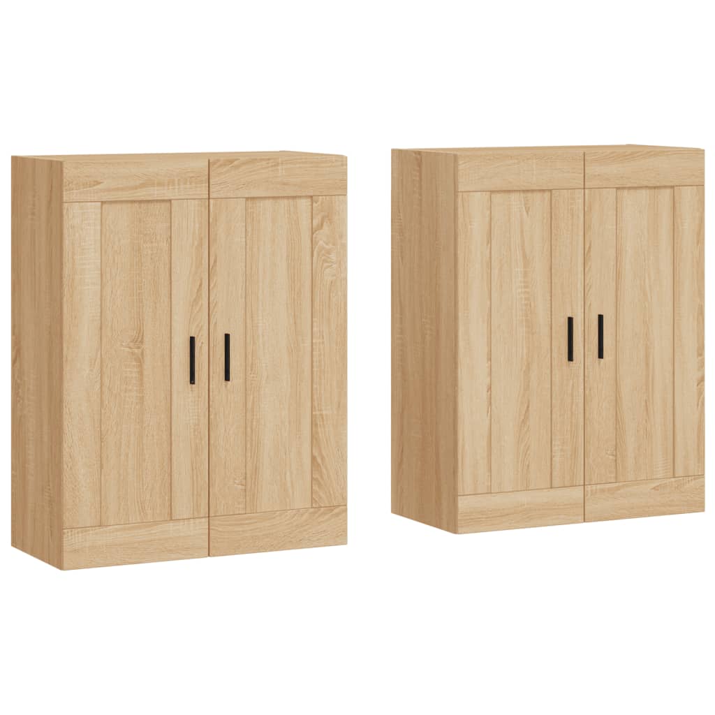 Armoires murales 2 pcs chêne sonoma bois d'ingénierie