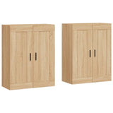 Armoires murales 2 pcs chêne sonoma bois d'ingénierie