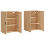 Armoires murales 2 pcs chêne sonoma bois d'ingénierie