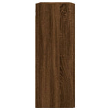 Armoires murales 2 pcs chêne marron bois d'ingénierie