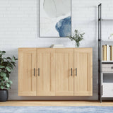 2 pcs wall cabinets sonoma oak engineered wood