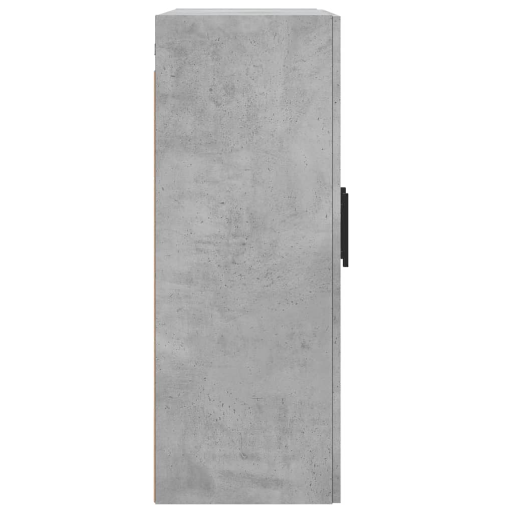 Armoires murales 2 pcs gris béton bois d'ingénierie