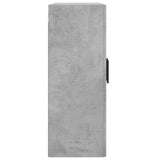 Armoires murales 2 pcs gris béton bois d'ingénierie