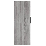 2 pcs wall cabinets sonoma gray engineered wood