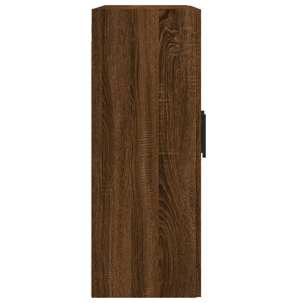 Armoires murales 2 pcs chêne marron bois d'ingénierie