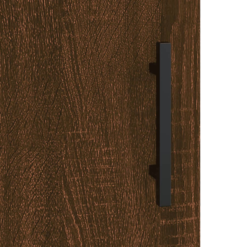 Armoires murales 2 pcs chêne marron bois d'ingénierie