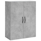 High sideboard Concrete gray 69.5x34x180 cm Engineered wood