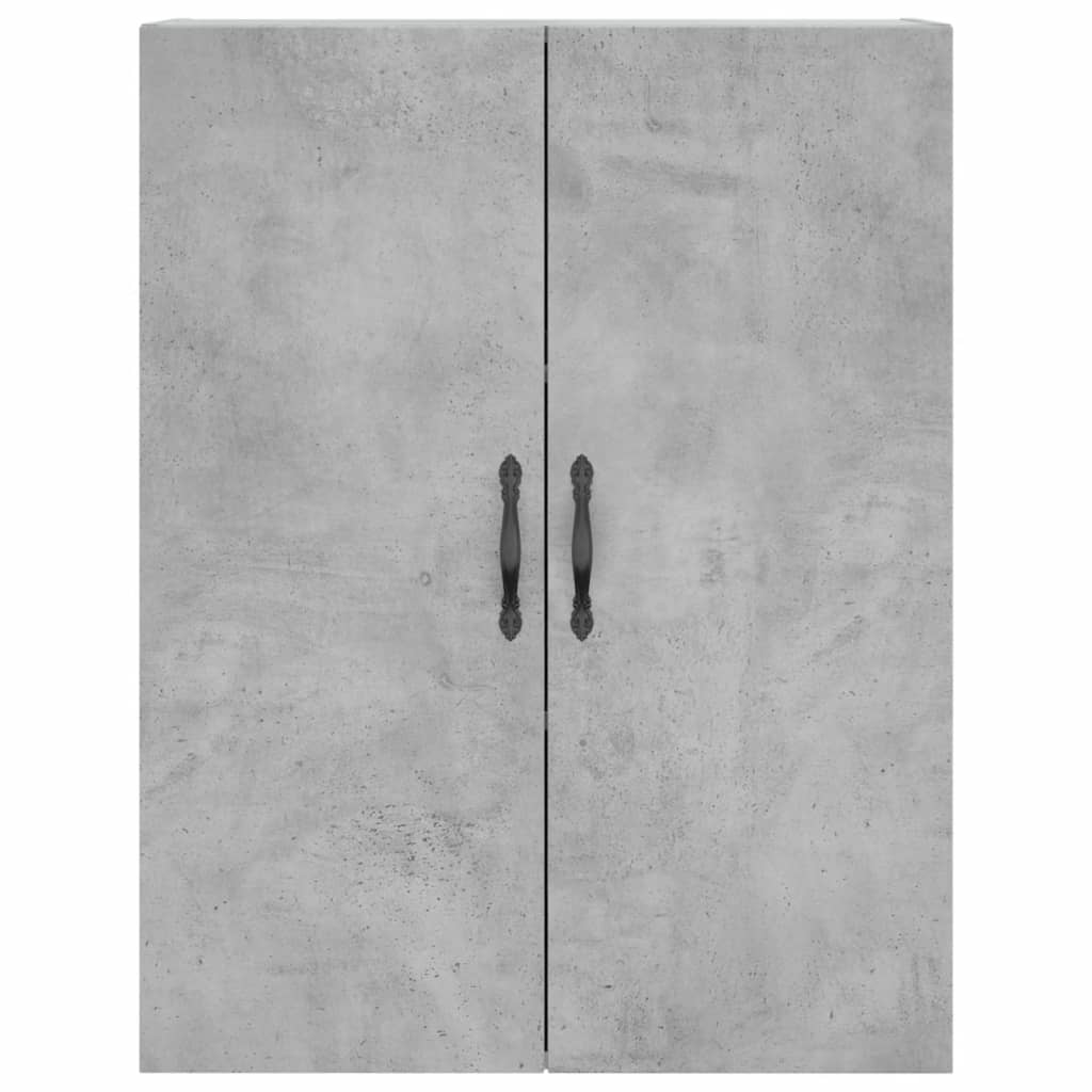 High sideboard Concrete gray 69.5x34x180 cm Engineered wood