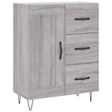 Buffet haut Sonoma gris 69,5x34x180 cm Bois d'ingénierie