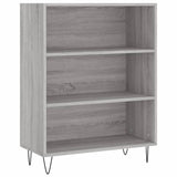 Sonoma hohes Sideboard grau 69,5x34x180 cm Holzwerkstoff