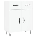 High sideboard White 69.5x34x180 cm Engineered wood