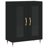 High sideboard Black 69.5x34x180 cm Engineered wood