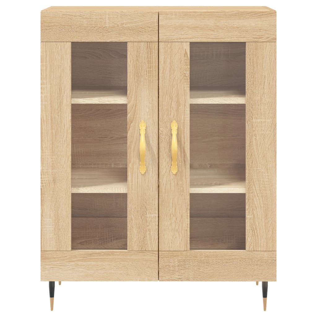 Buffet haut Chêne sonoma 69,5x34x180 cm Bois d'ingénierie