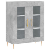 High sideboard Concrete gray 69.5x34x180 cm Engineered wood