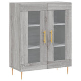 Buffet haut Sonoma gris 69,5x34x180 cm Bois d'ingénierie