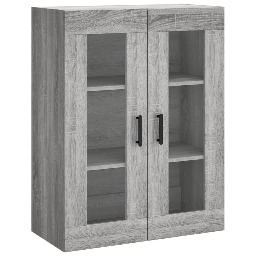 Buffet haut Sonoma gris 69,5x34x180 cm Bois d'ingénierie