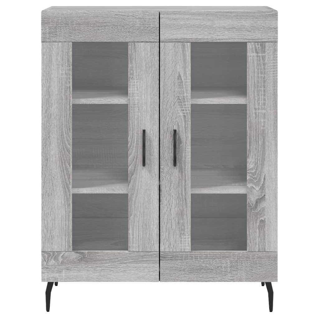 Buffet haut Sonoma gris 69,5x34x180 cm Bois d'ingénierie