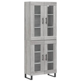 Buffet haut Sonoma gris 69,5x34x180 cm Bois d'ingénierie