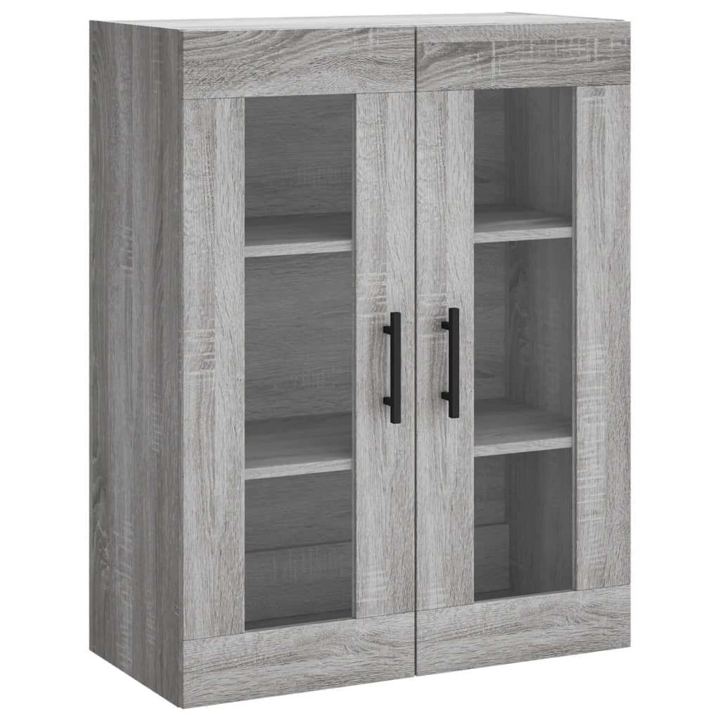 Buffet haut Sonoma gris 69,5x34x180 cm Bois d'ingénierie