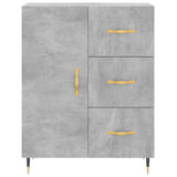 High sideboard Concrete gray 69.5x34x180 cm Engineered wood