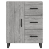 Buffet haut Sonoma gris 69,5x34x180 cm Bois d'ingénierie