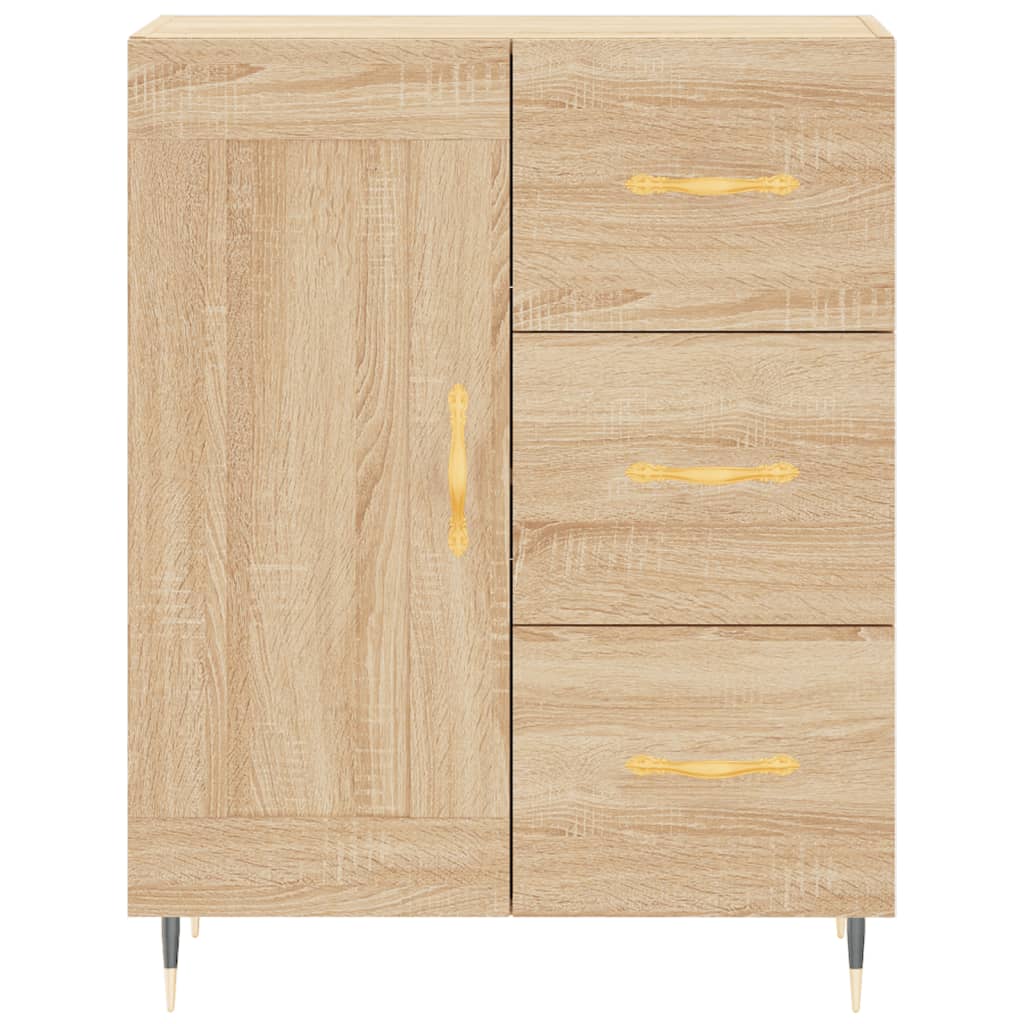 Buffet haut Chêne sonoma 69,5x34x180 cm Bois d'ingénierie