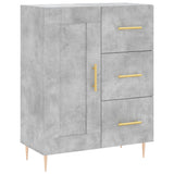 High sideboard Concrete gray 69.5x34x180 cm Engineered wood