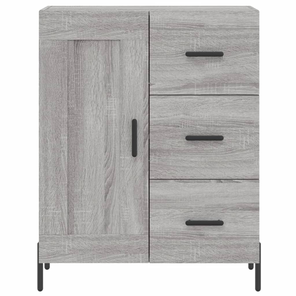 Buffet haut Sonoma gris 69,5x34x180 cm Bois d'ingénierie