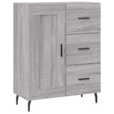 Sonoma high sideboard gray 69.5x34x180 cm Engineered wood