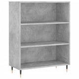 High sideboard Concrete gray 69.5x34x180 cm Engineered wood