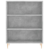 High sideboard Concrete gray 69.5x34x180 cm Engineered wood