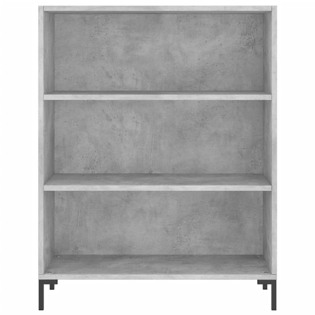 High sideboard Concrete gray 69.5x34x180 cm Engineered wood