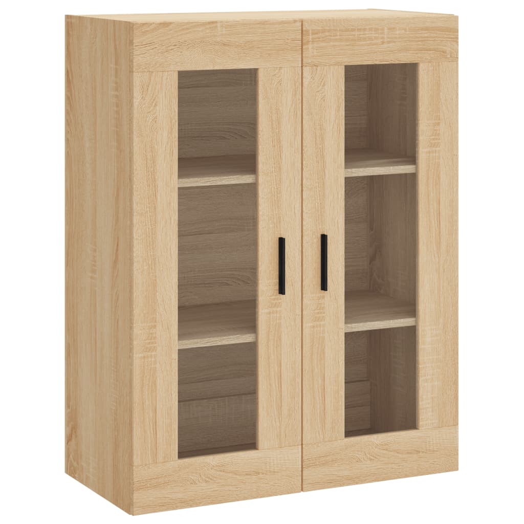 High sideboard Sonoma oak 69.5x34x180 cm Engineered wood