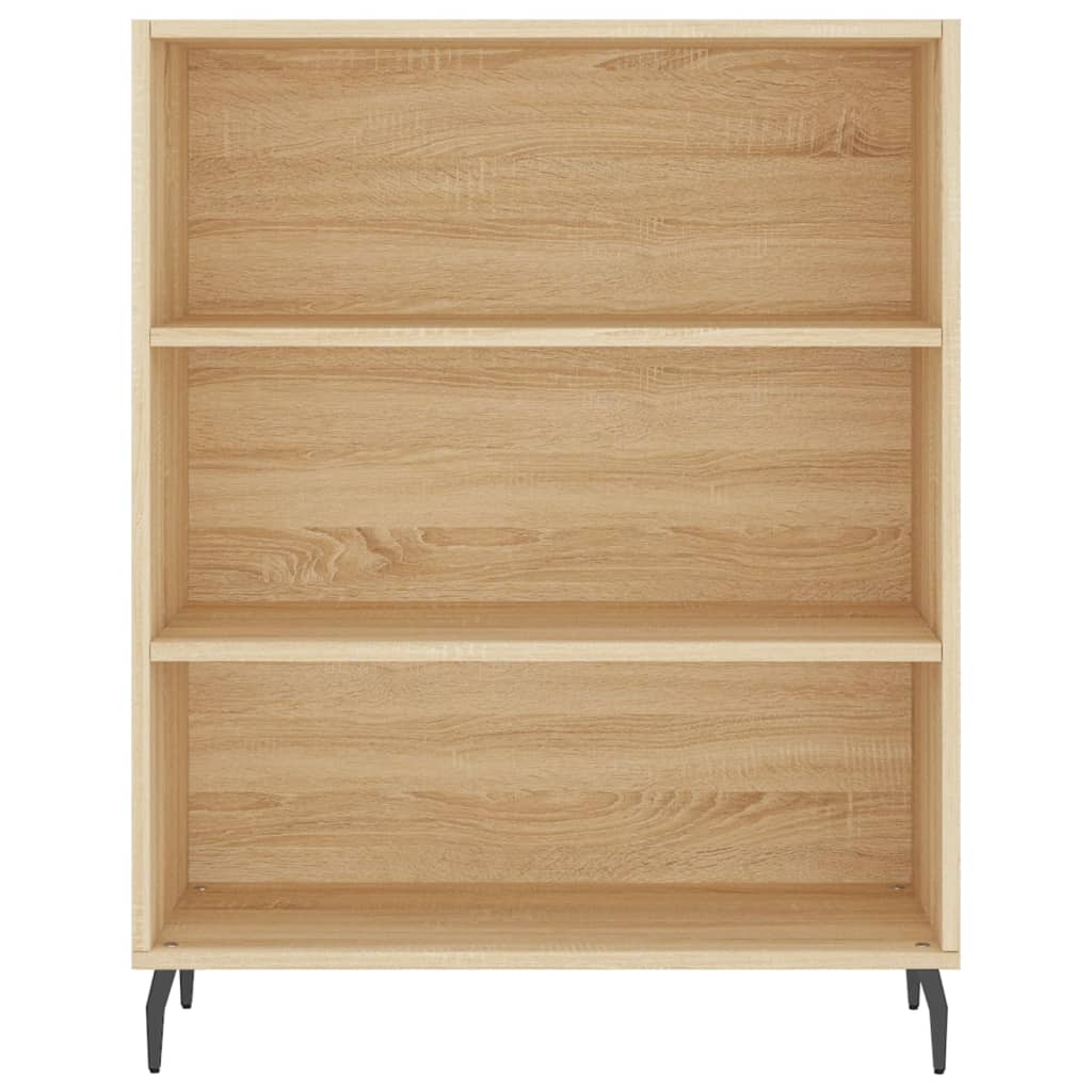 High sideboard Sonoma oak 69.5x34x180 cm Engineered wood