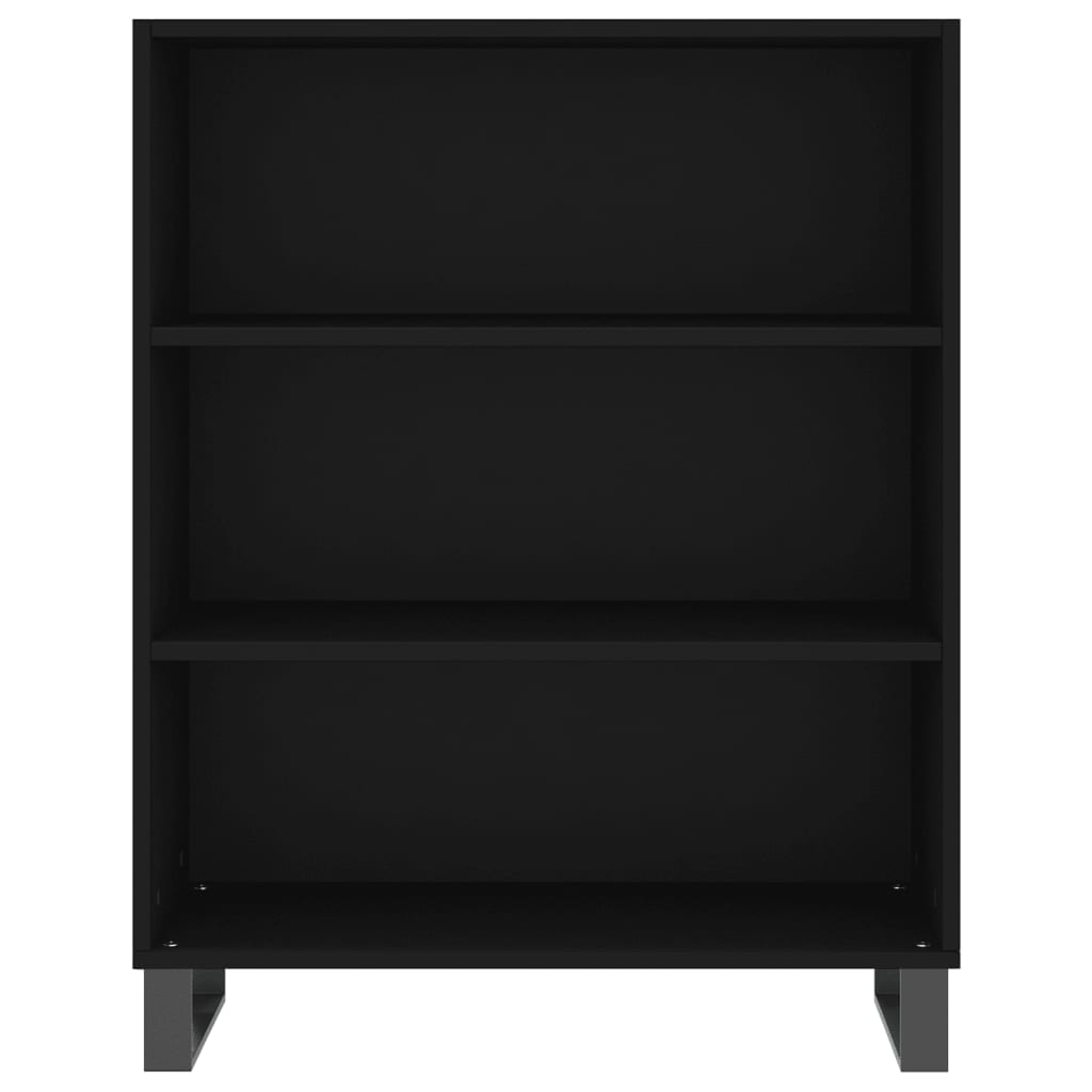 High sideboard Black 69.5x34x180 cm Engineered wood