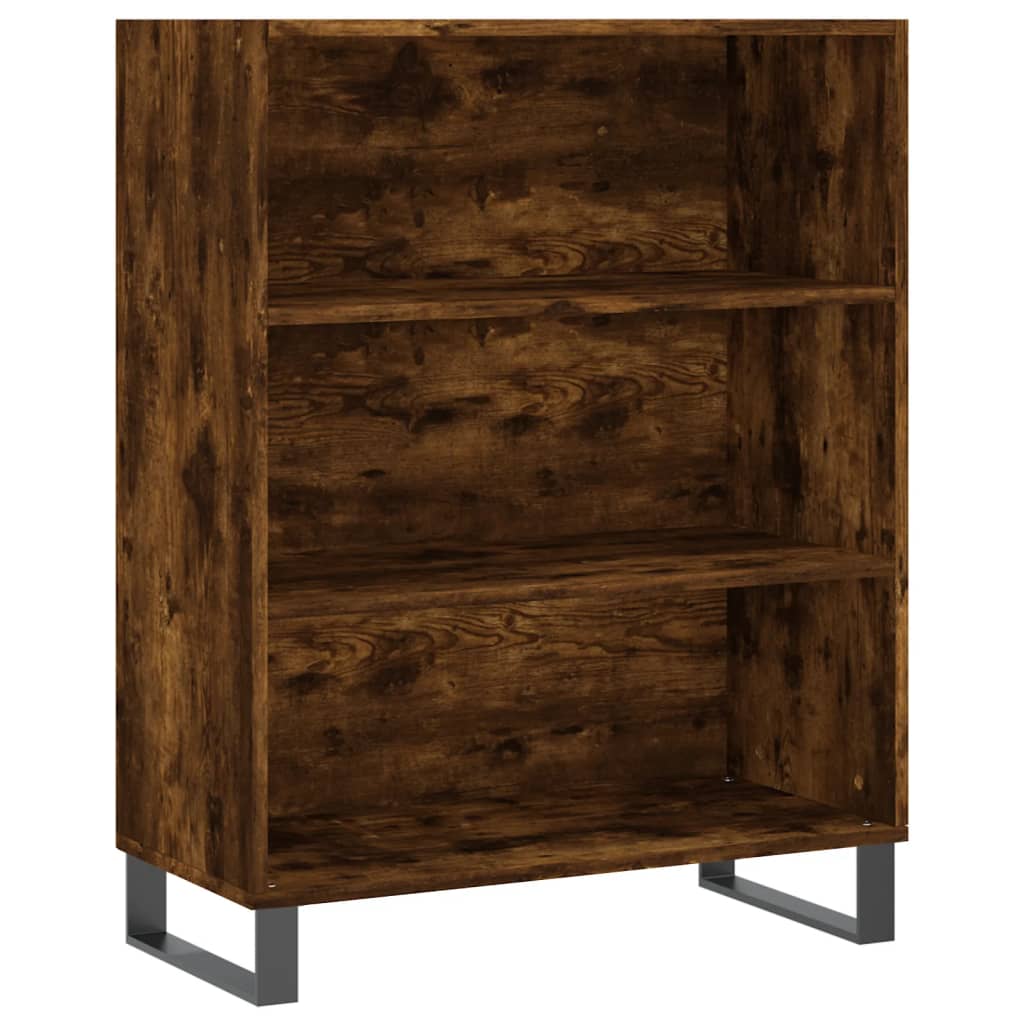 Hohes Sideboard Räuchereiche 69,5x34x180 cm Holzwerkstoff