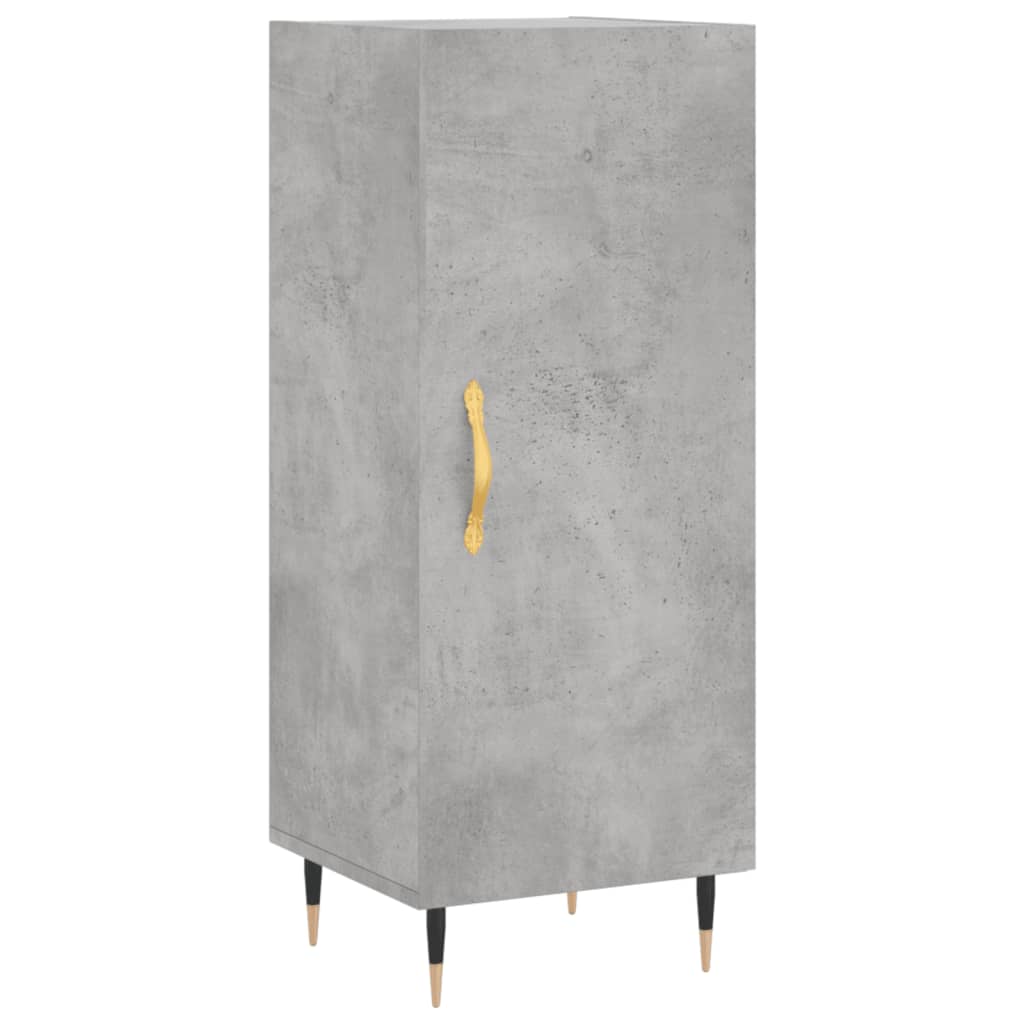 High sideboard Concrete gray 34.5x34x180 cm Engineered wood