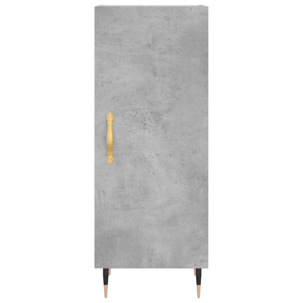 High sideboard Concrete gray 34.5x34x180 cm Engineered wood