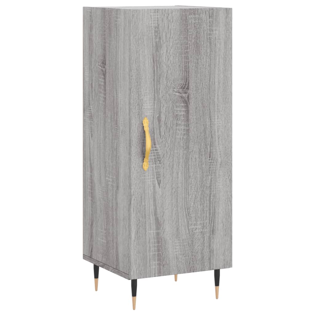 Buffet haut Sonoma gris 34,5x34x180 cm Bois d'ingénierie