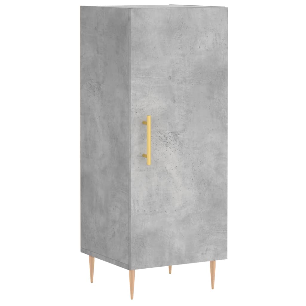 High sideboard Concrete gray 34.5x34x180 cm Engineered wood