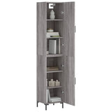 Buffet haut Sonoma gris 34,5x34x180 cm Bois d'ingénierie