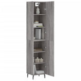 Buffet haut Sonoma gris 34,5x34x180 cm Bois d'ingénierie