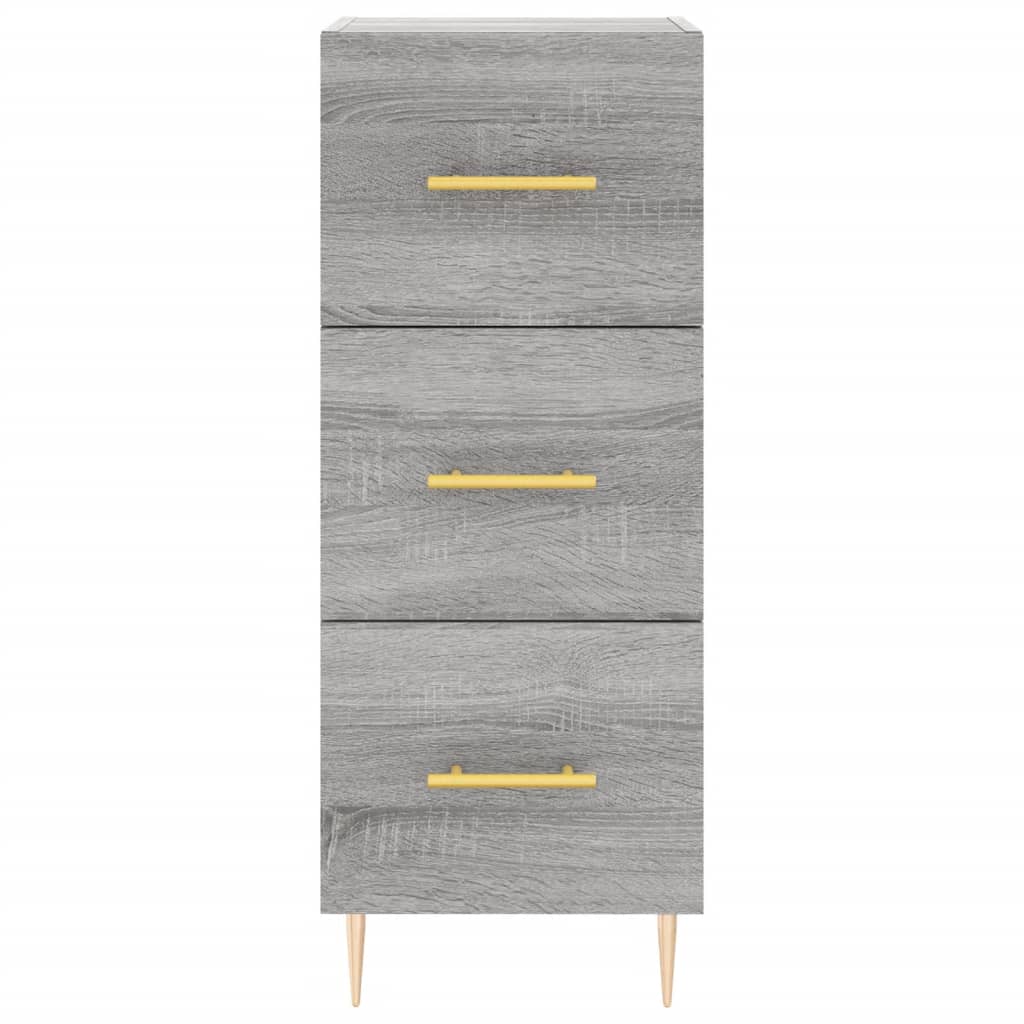 Buffet haut Sonoma gris 34,5x34x180 cm Bois d'ingénierie