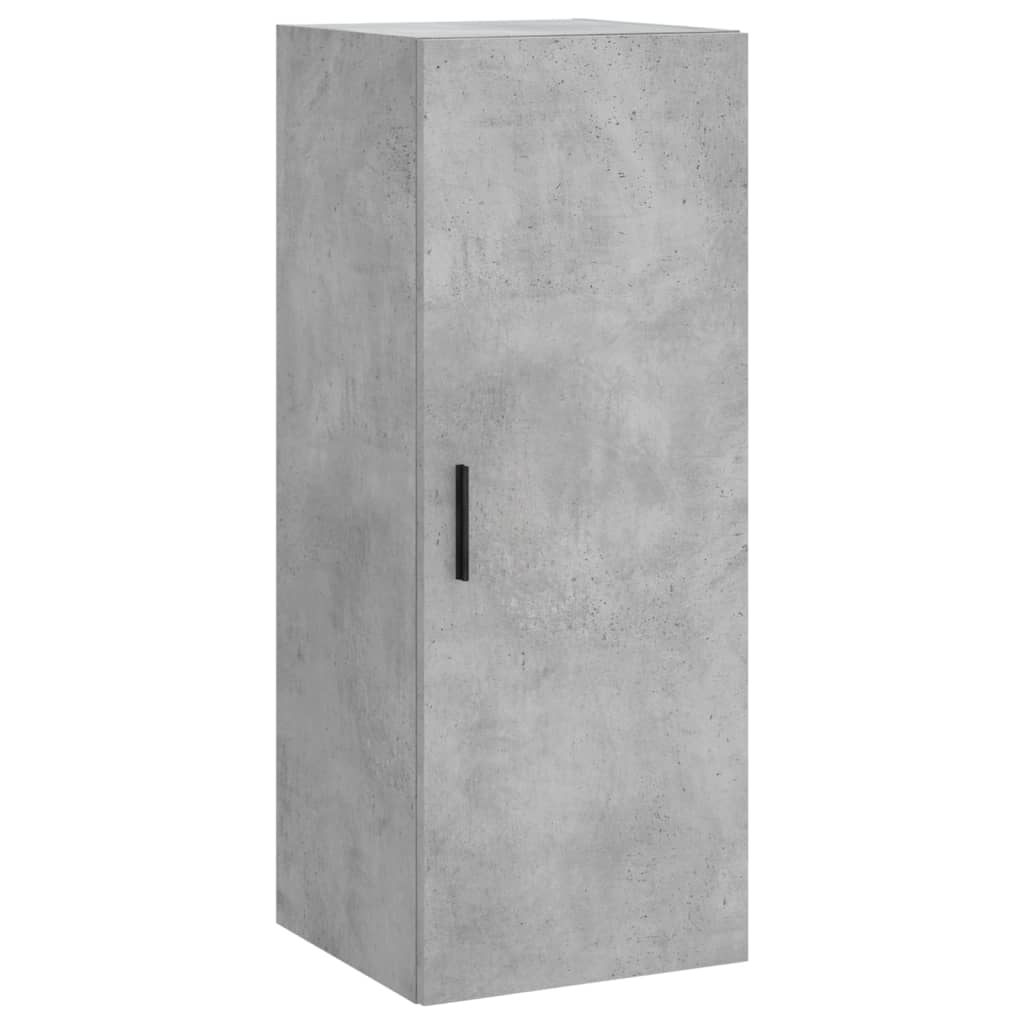 High sideboard Concrete gray 34.5x34x180 cm Engineered wood