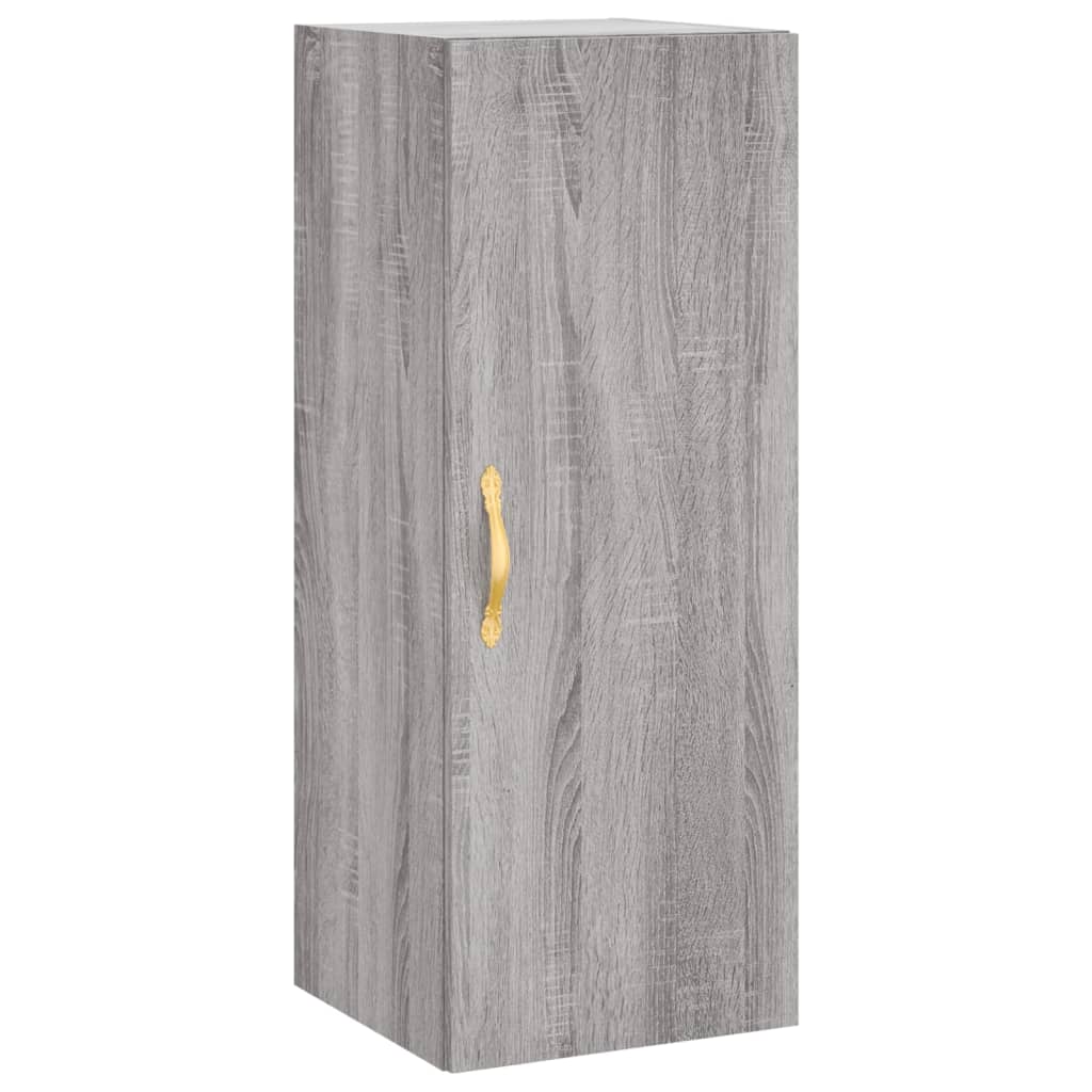 Buffet haut Sonoma gris 34,5x34x180 cm Bois d'ingénierie