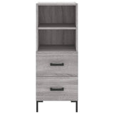 Sonoma hohes Sideboard grau 34,5x34x180 cm Holzwerkstoff