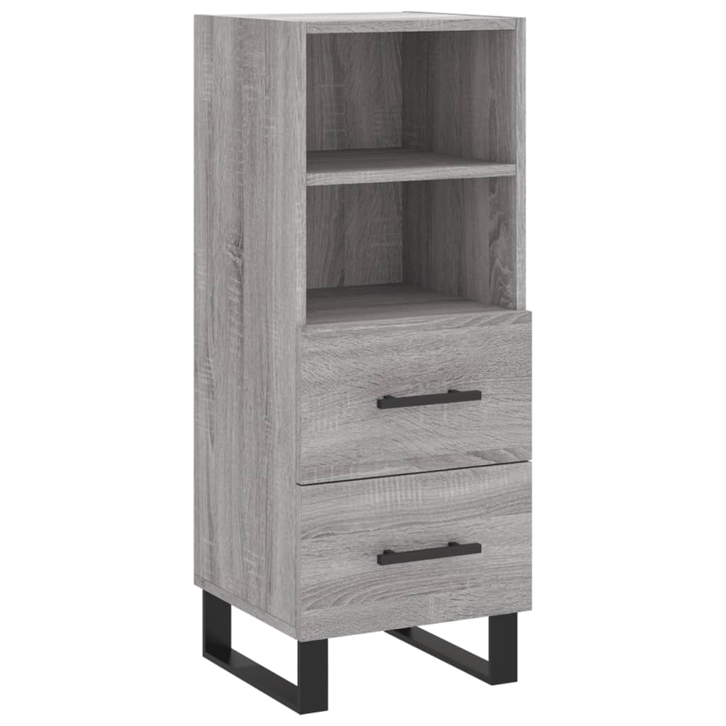 Buffet haut Sonoma gris 34,5x34x180 cm Bois d'ingénierie